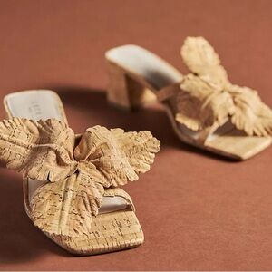 Anthropologie Cork Square Heels- Cecelia New York Happy Heels - Women’s Size 7